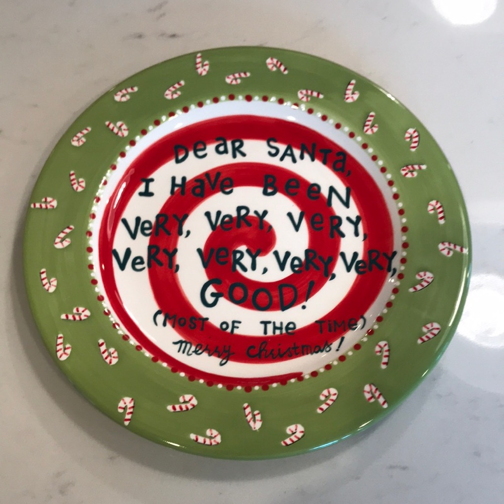 Christmas cookie plate